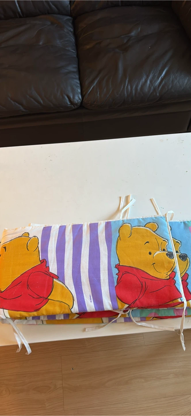 Vintage Winnie the Pooh Crib Bumper Pads - photo 2