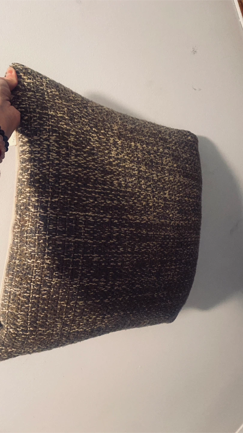 Tweed accent throw pillow