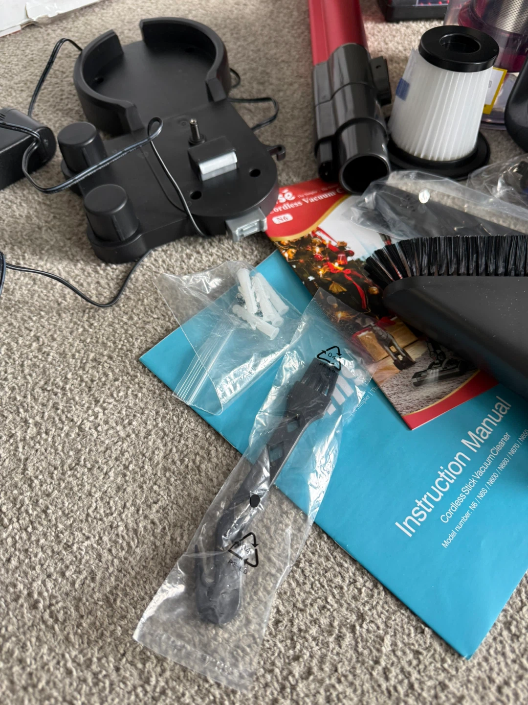 NEW INSE N6 Cordless Stick Vacuum, PARTS - photo 3