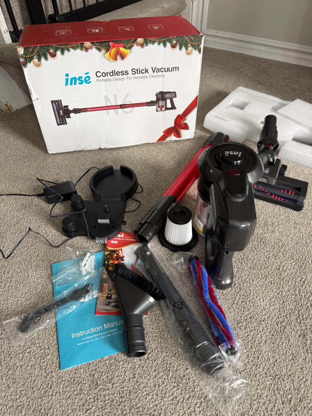 NEW INSE N6 Cordless Stick Vacuum, PARTS