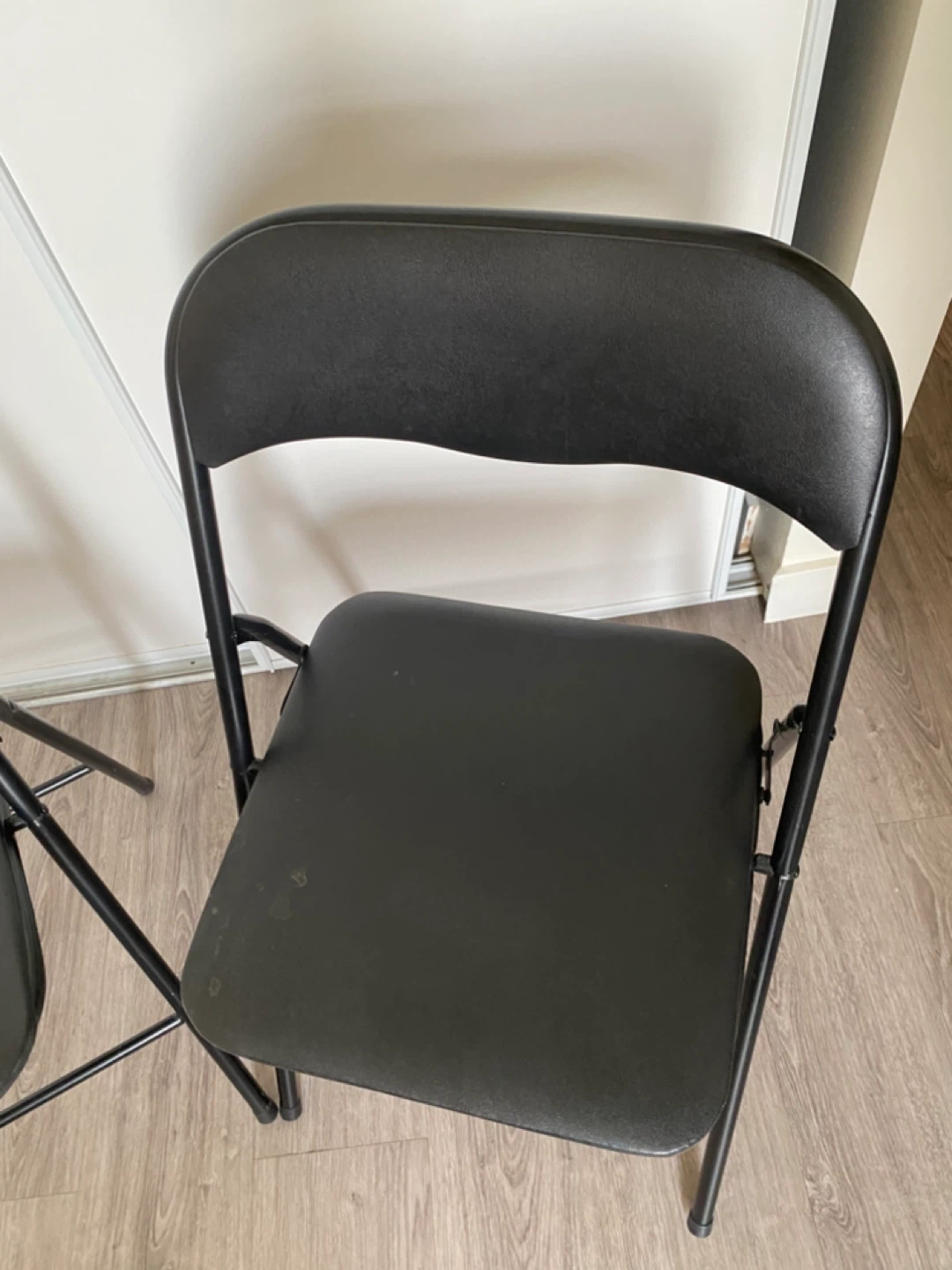Black Folding Chairs - Set of 2 - photo 2