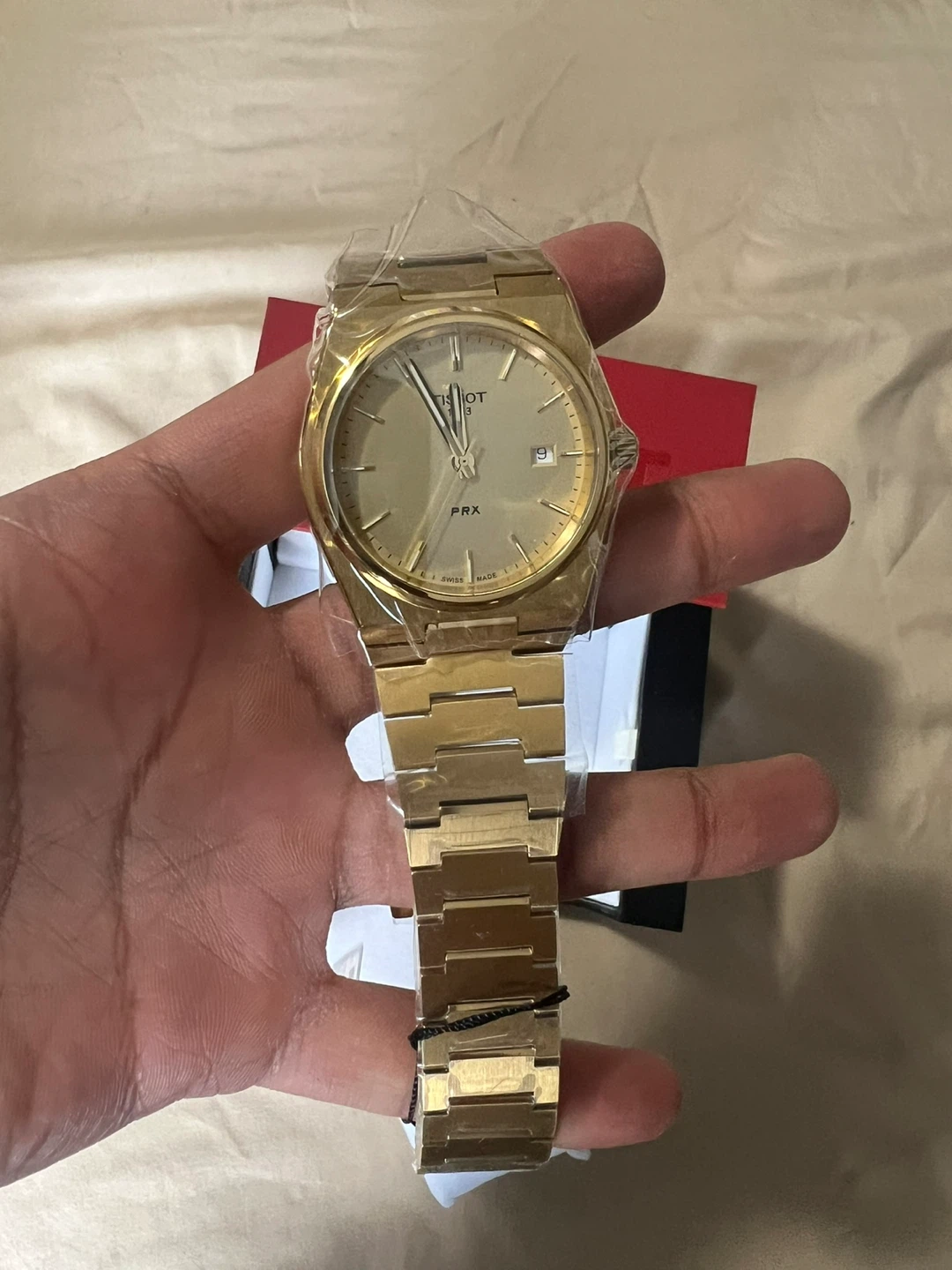 Tissot PRX Quartz Gold Tone Watch