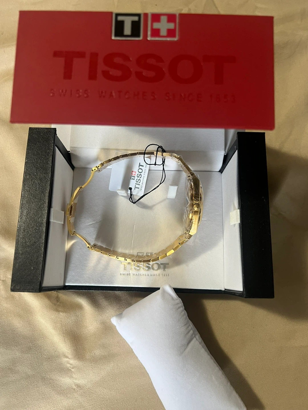 Tissot PRX Quartz Gold Tone Watch - photo 3