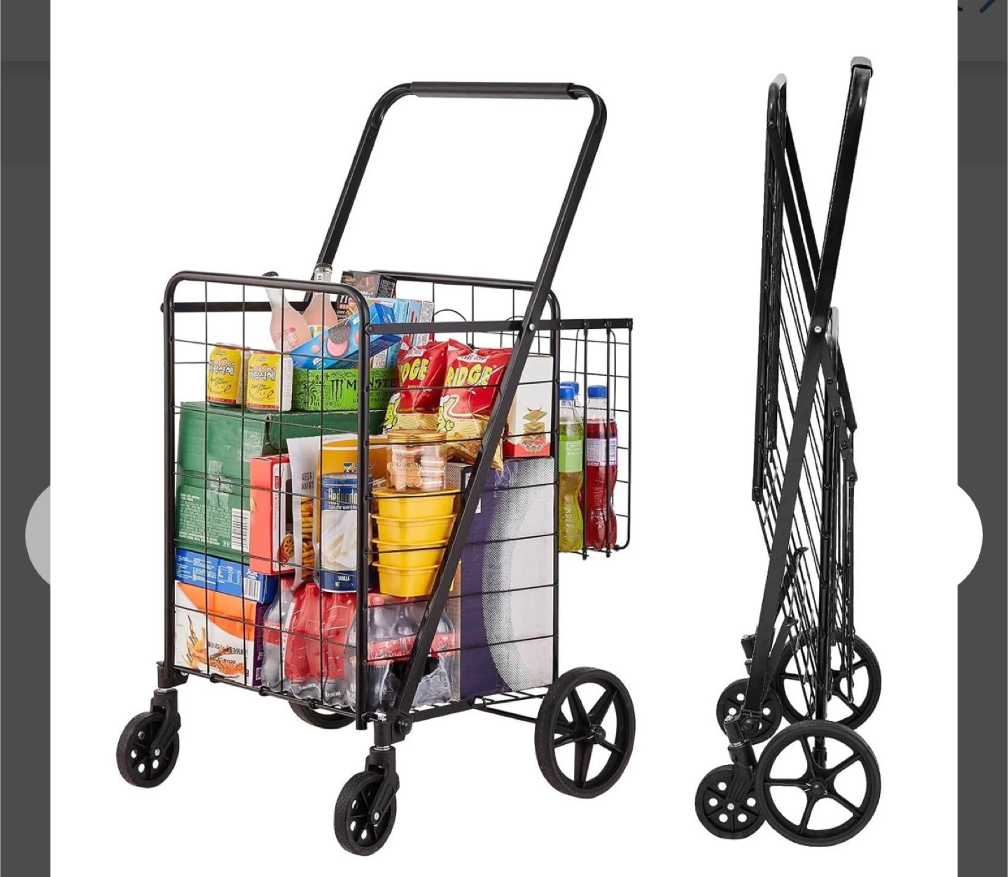 Vevor Dual Basket Shopping Cart