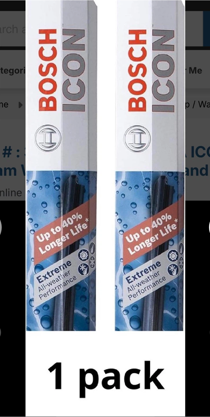 Bosch ICON 22A20A Beam Wiper Blades - 1 Pack
