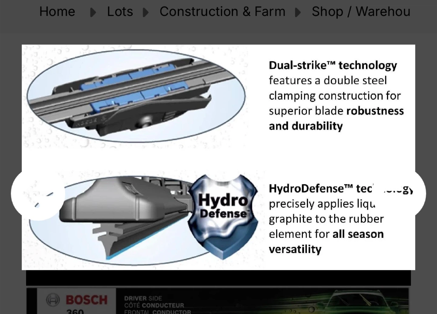 Bosch 360 Wiper Blade Set