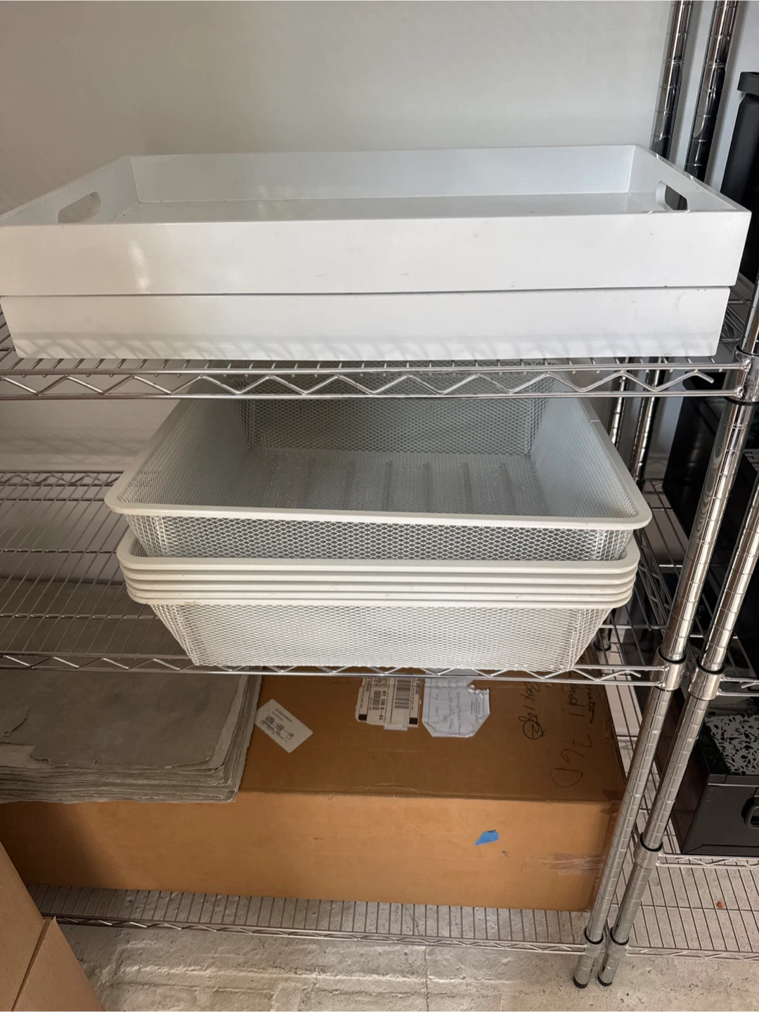 White Mesh Tray Organizer - photo 2