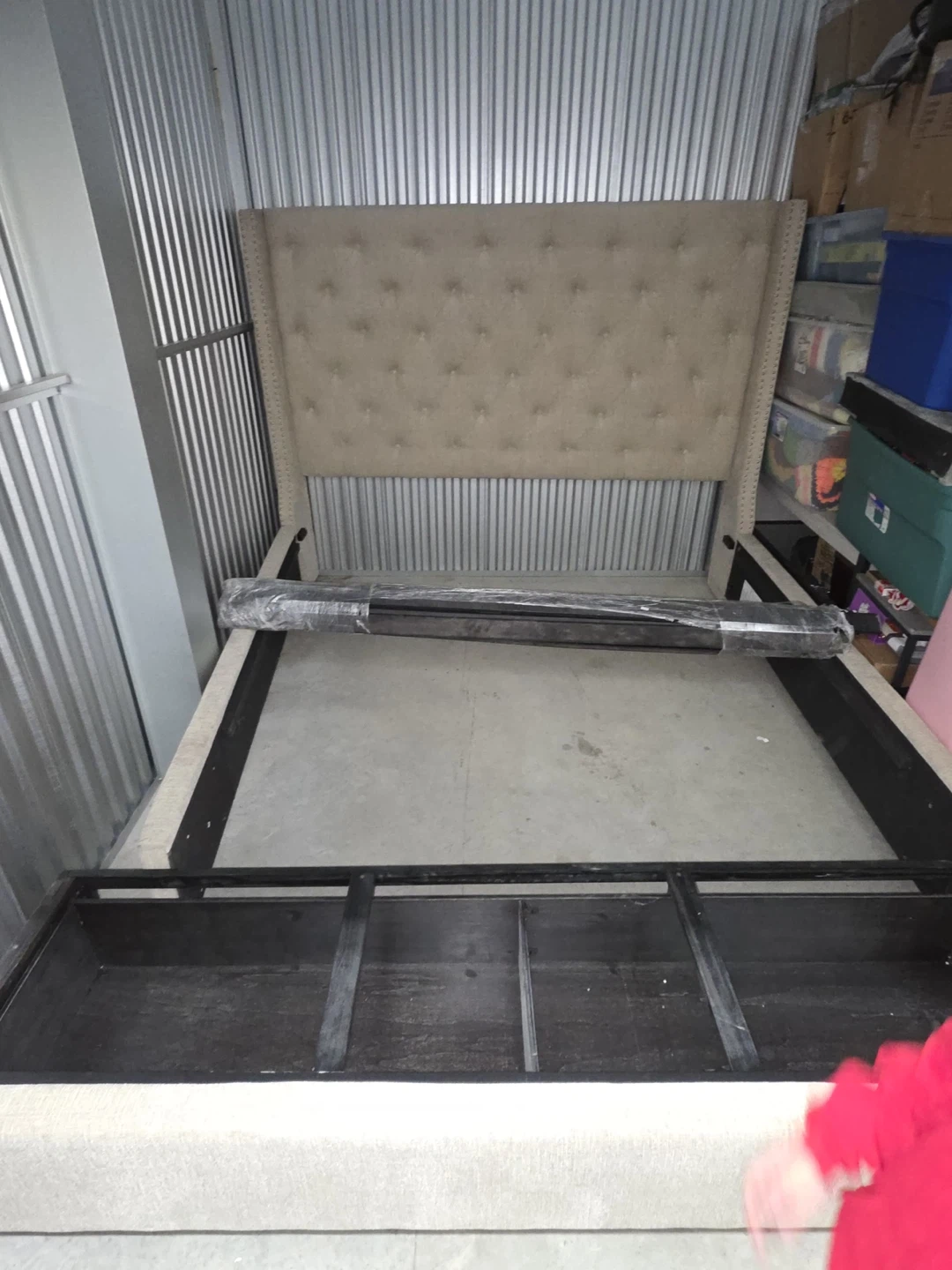 Tufted Upholstered Bed Frame with Storage - photo 4