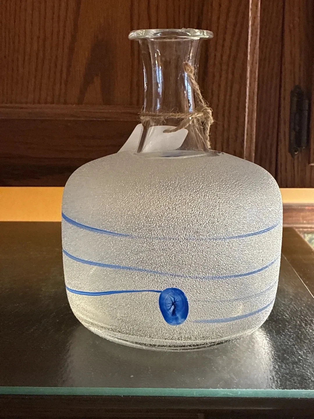 Kosta Boda  Bertil Vallien Galaxy Art Glass Bottle Vase