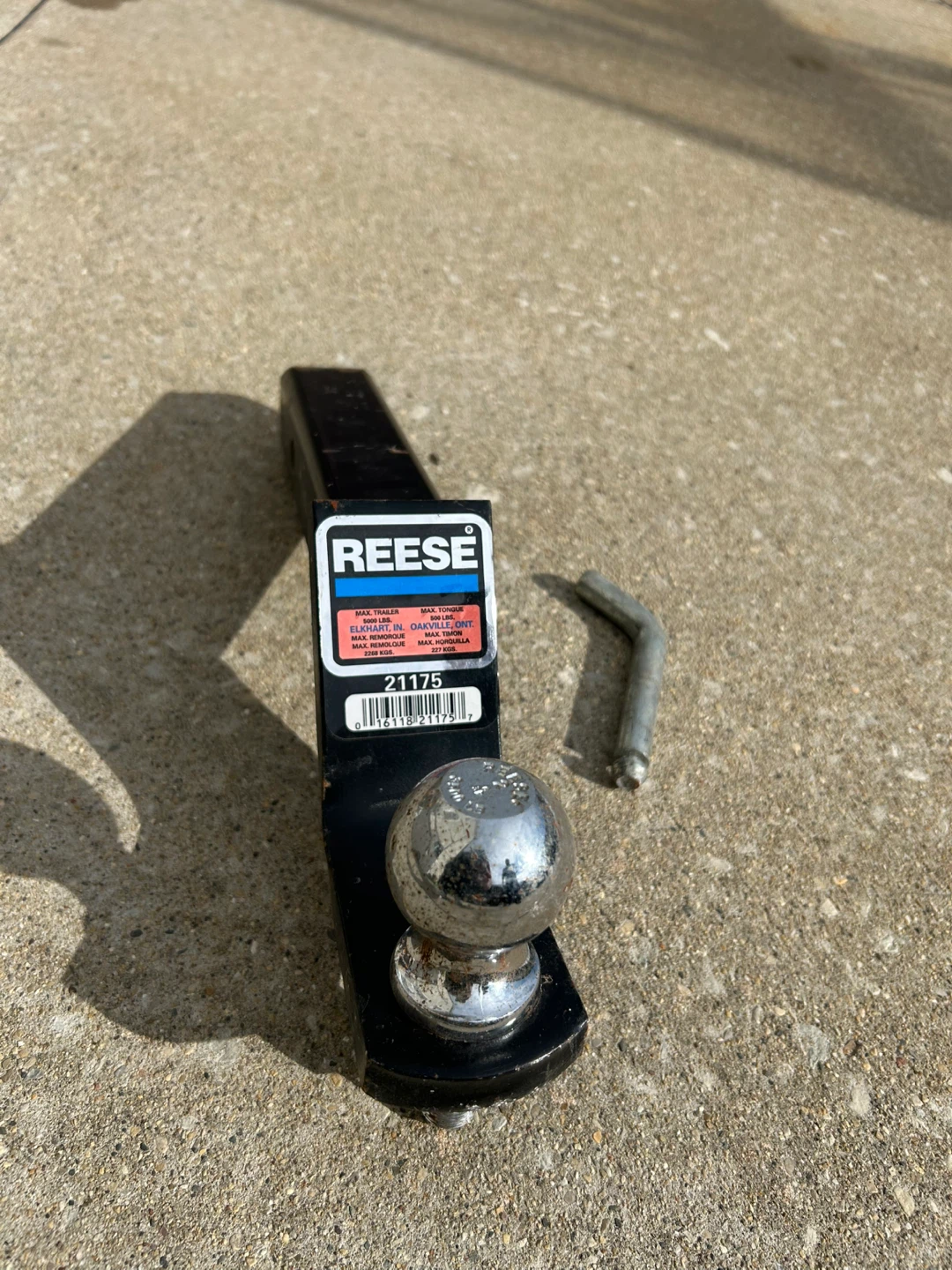 Reese Trailer Hitch Ball Mount with Pin - photo 2