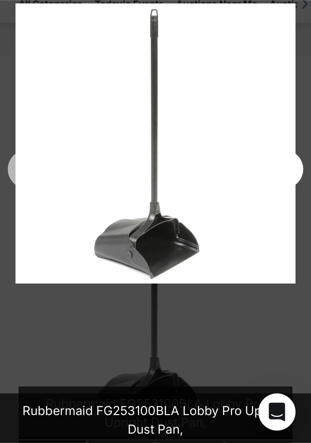 Rubbermaid FG253100BLA Lobby Pro Upright Dust Pan