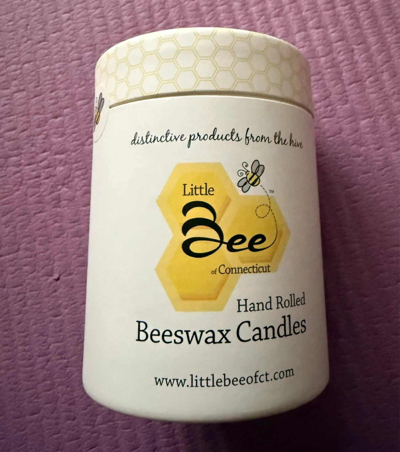 Little Bee Hand Rolled Beeswax Candle 🐝🕯️ - photo 3