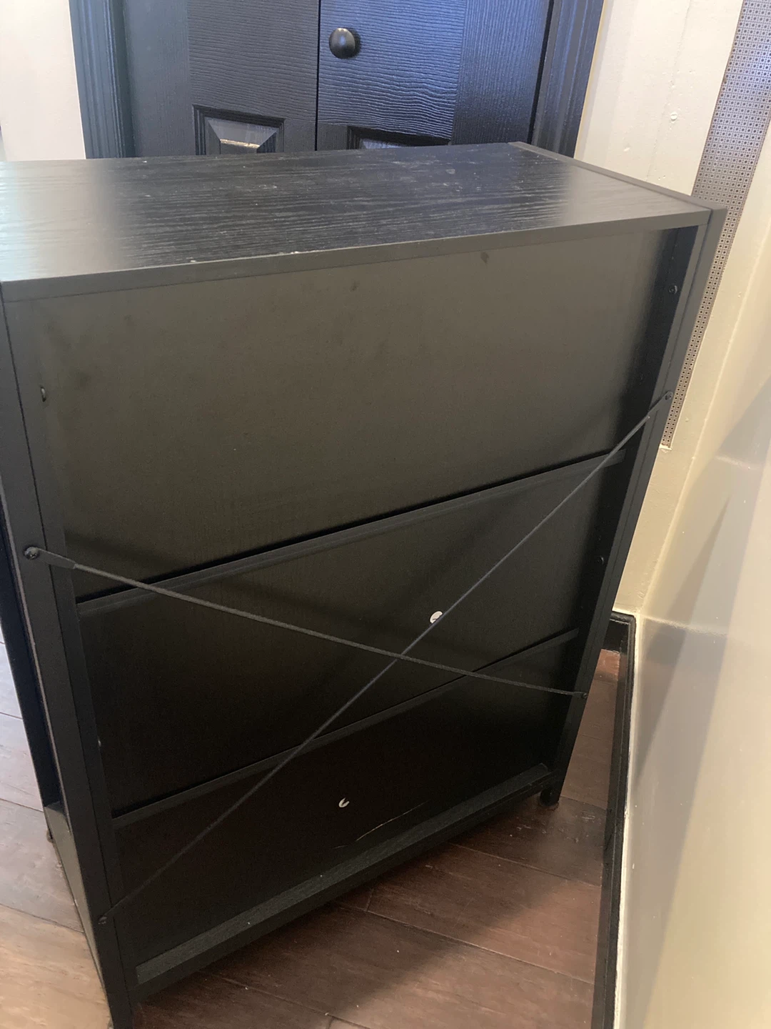 Black Cabinet with Sliding Doors - photo 3