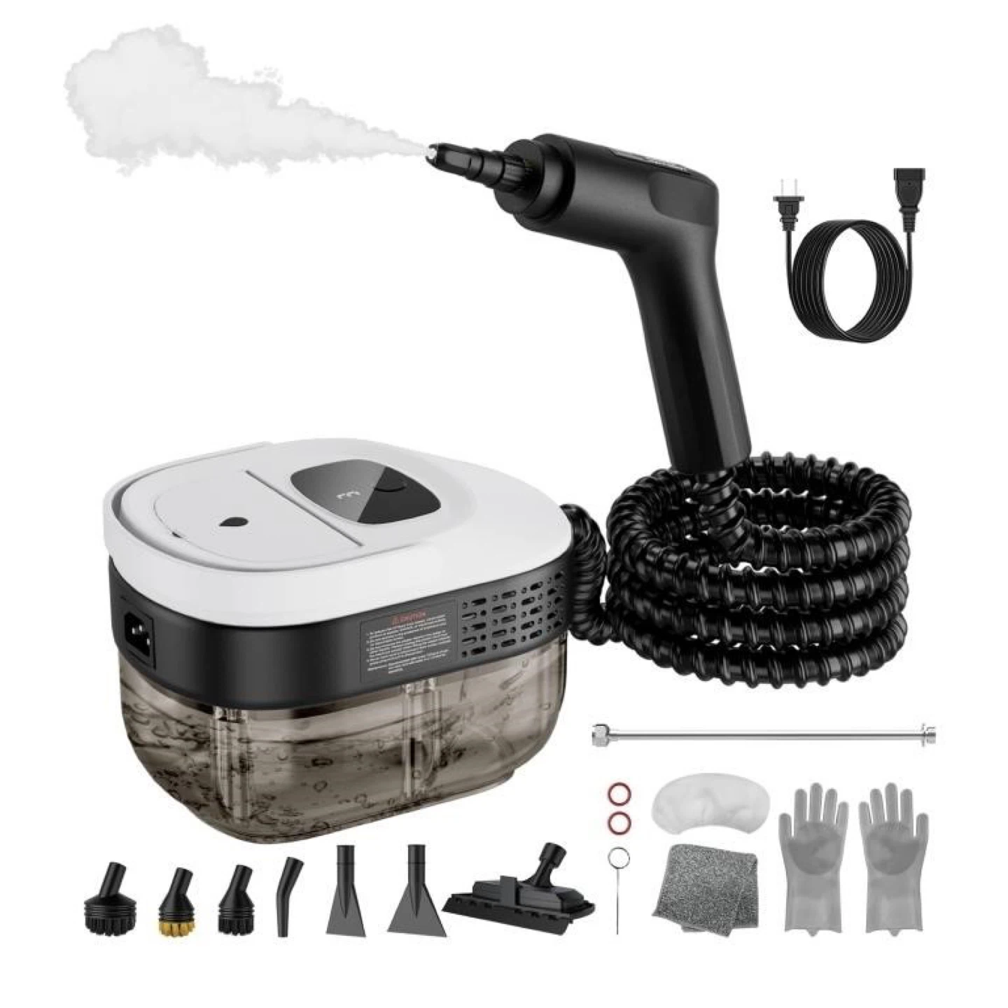 Handheld Steam Cleaner with Multiple Attachments