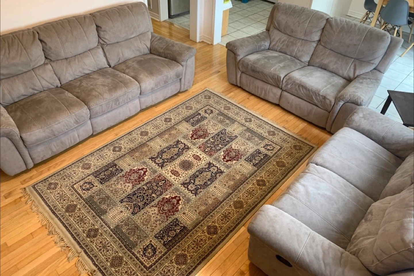Recliner 7 piece sofa set