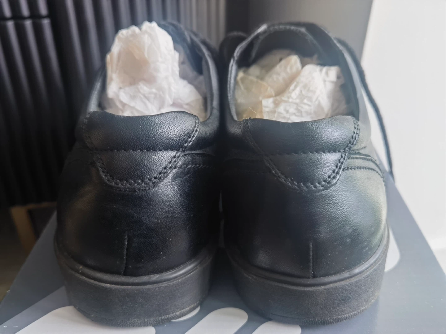 JONAS Black Leather Oxford Shoes true leather 26.5cm - photo 3