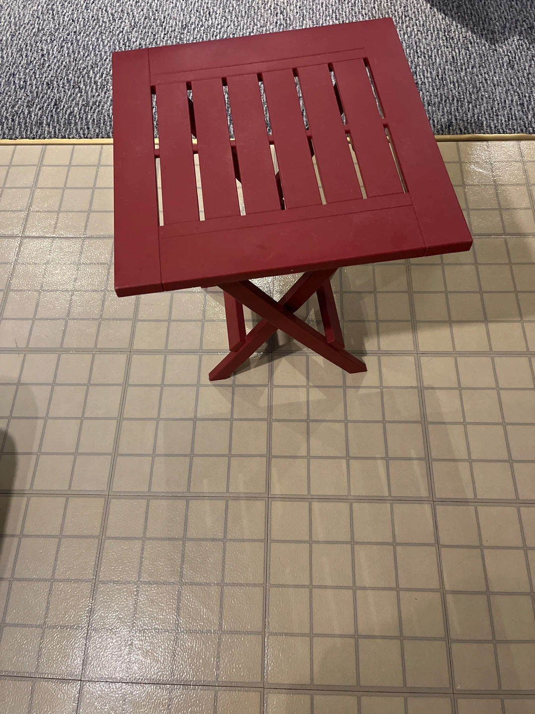 Red Folding Side Table 🏆