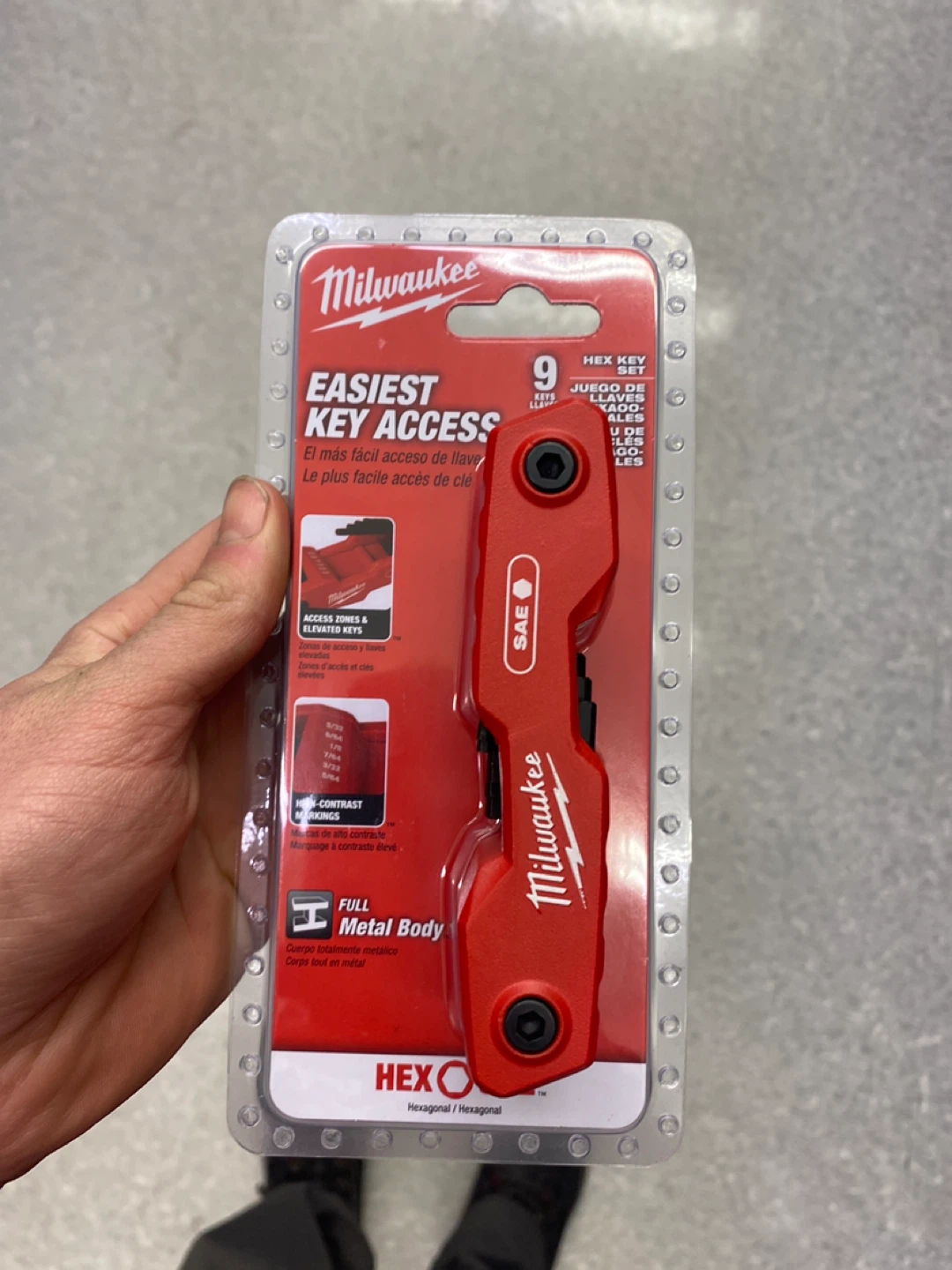 Milwaukee 9-Piece SAE Hex Key Set