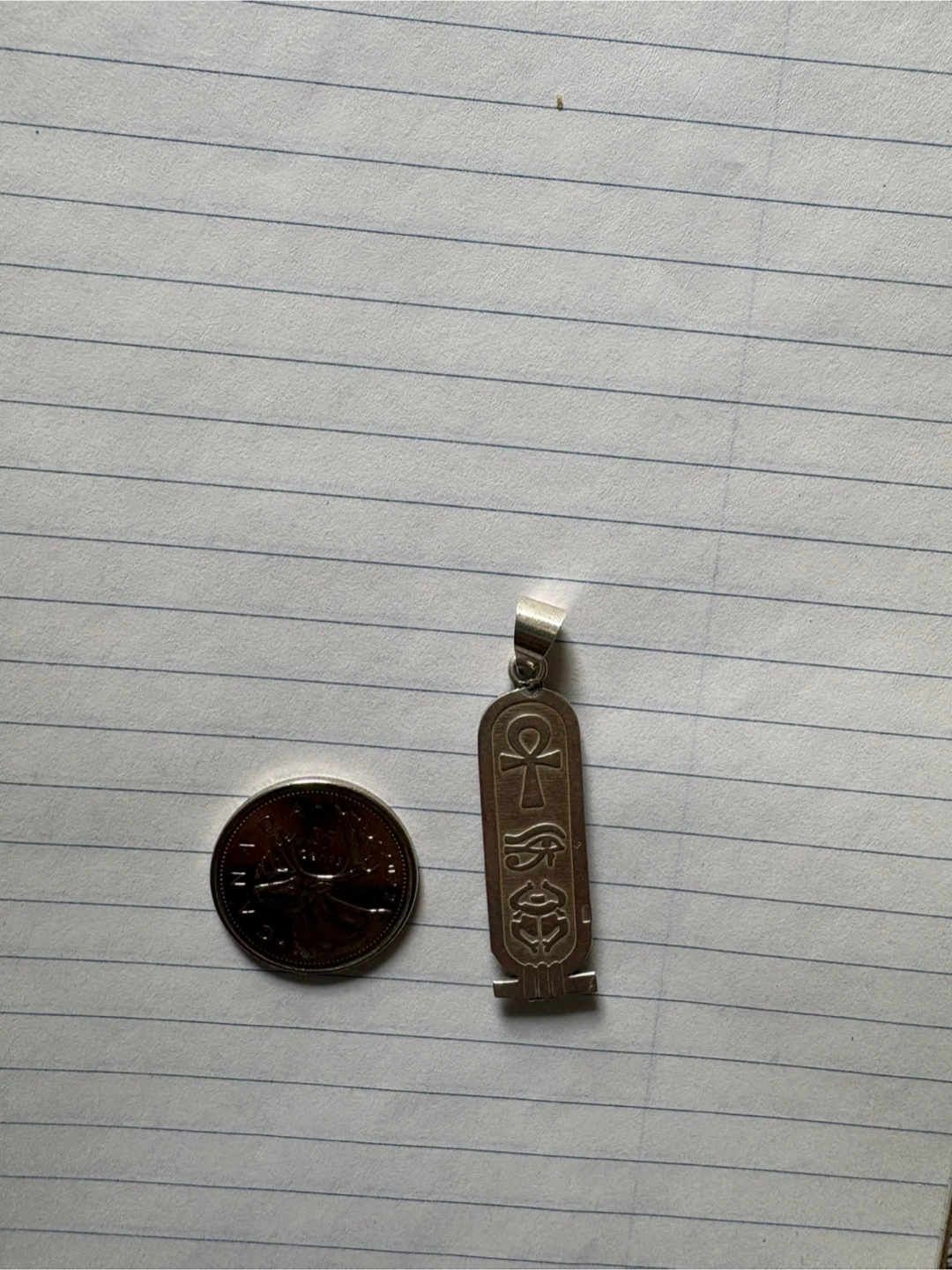 Sterling Silver Egyptian Hieroglyph Pendant - photo 3