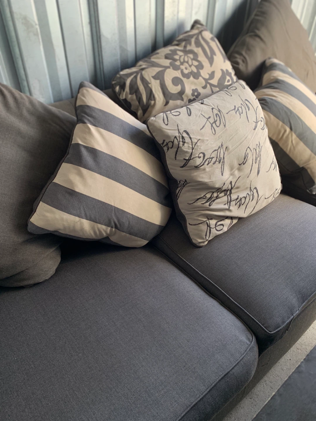Gray Loveseat and Accent Chair Set - photo 2