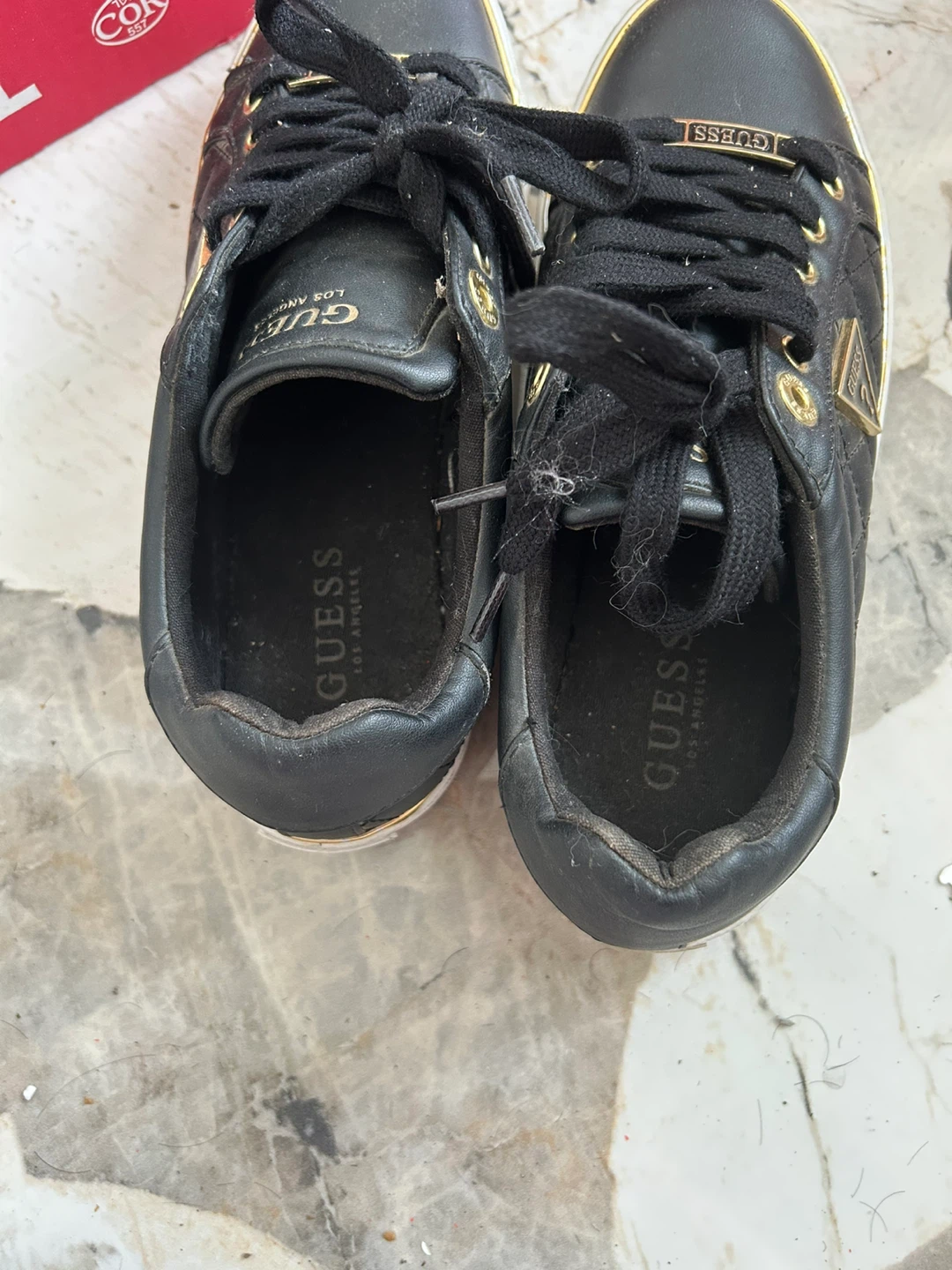 GUESS Women's Black Quilted Sneakers Size 8 - photo 2
