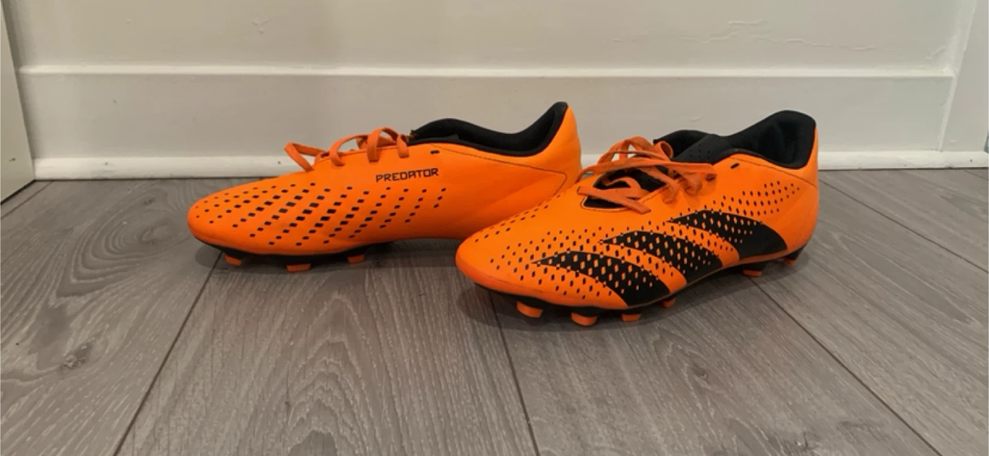 Adidas Predator Football Cleats - Orange l Size 10 - photo 2