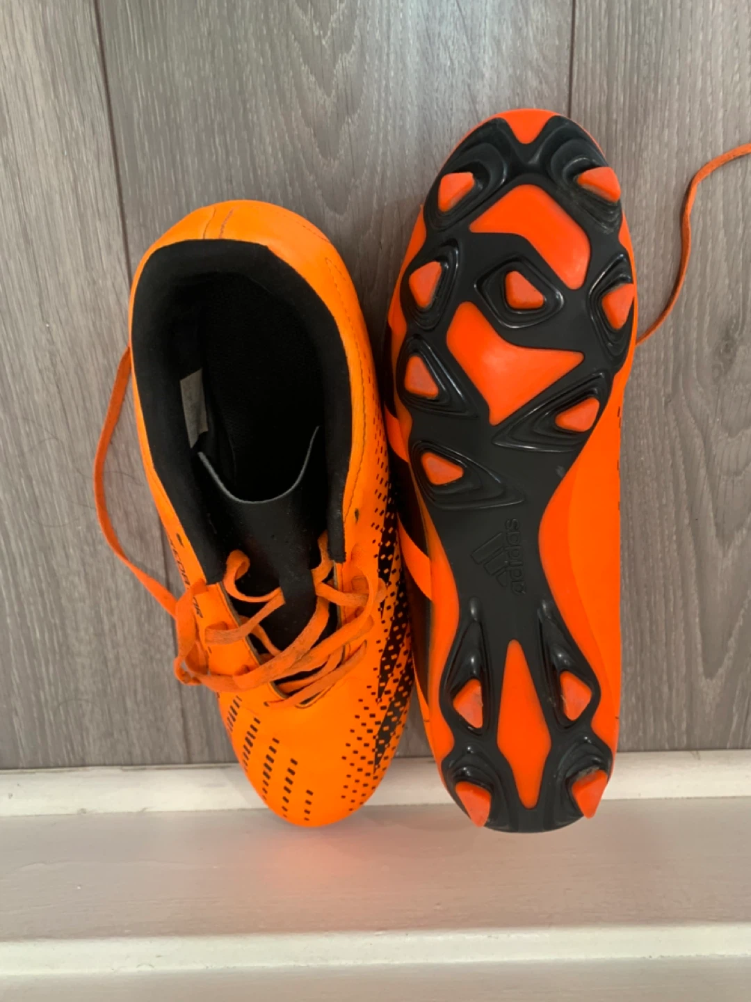 Adidas Predator Football Cleats - Orange l Size 10 - photo 3