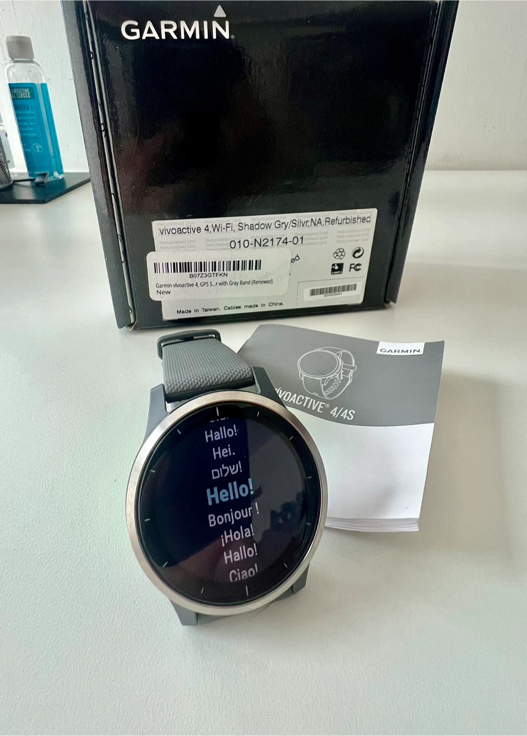 Garmin Vivoactive 4 GPS watch, refurbished, original packaging