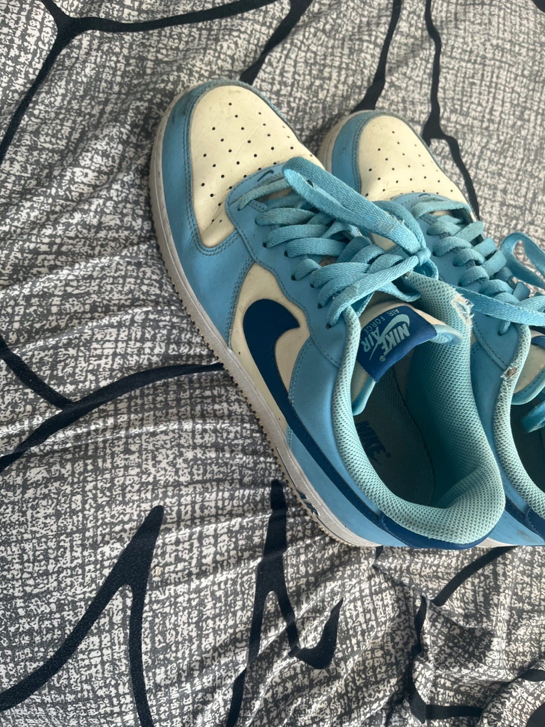 Nike Air Force 1 Low - Light Blue/Cream - photo 4