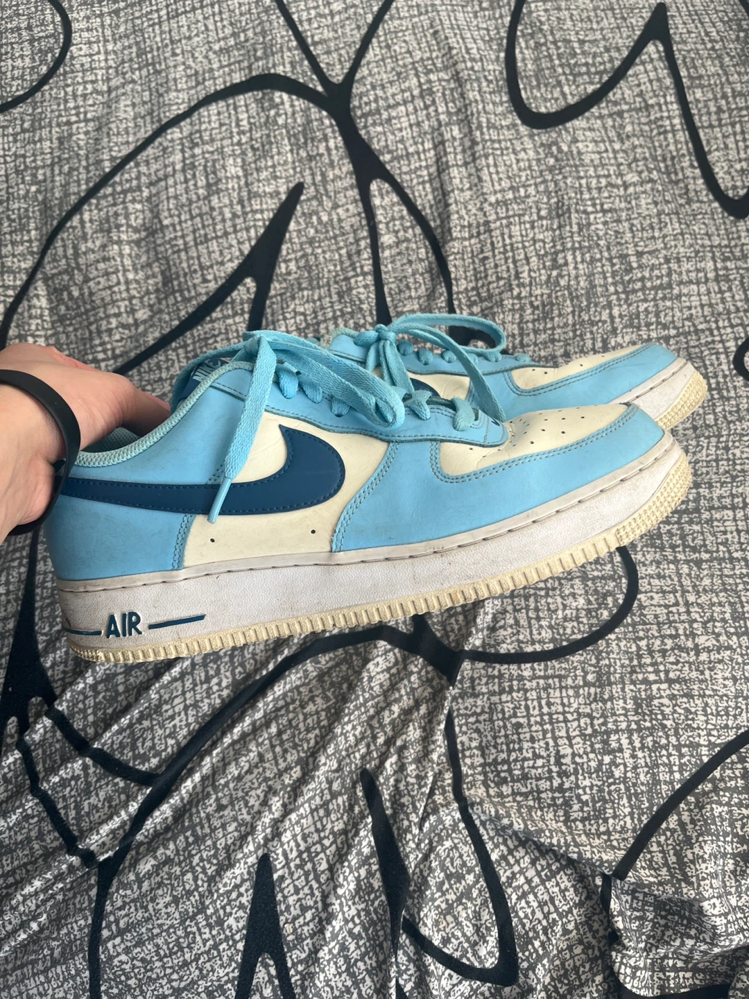 Nike Air Force 1 Low - Light Blue/Cream - photo 3