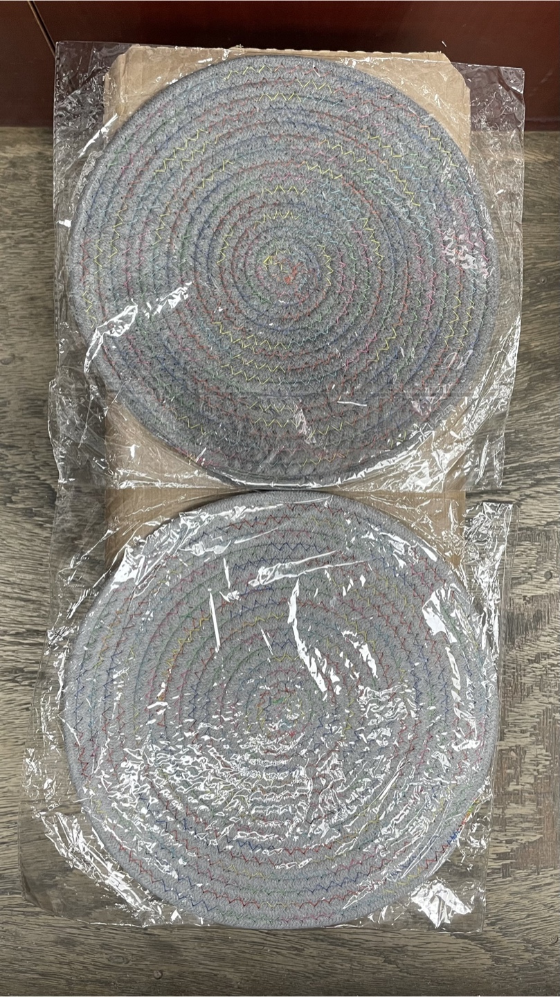 Round Braided Coasters 2 for $10