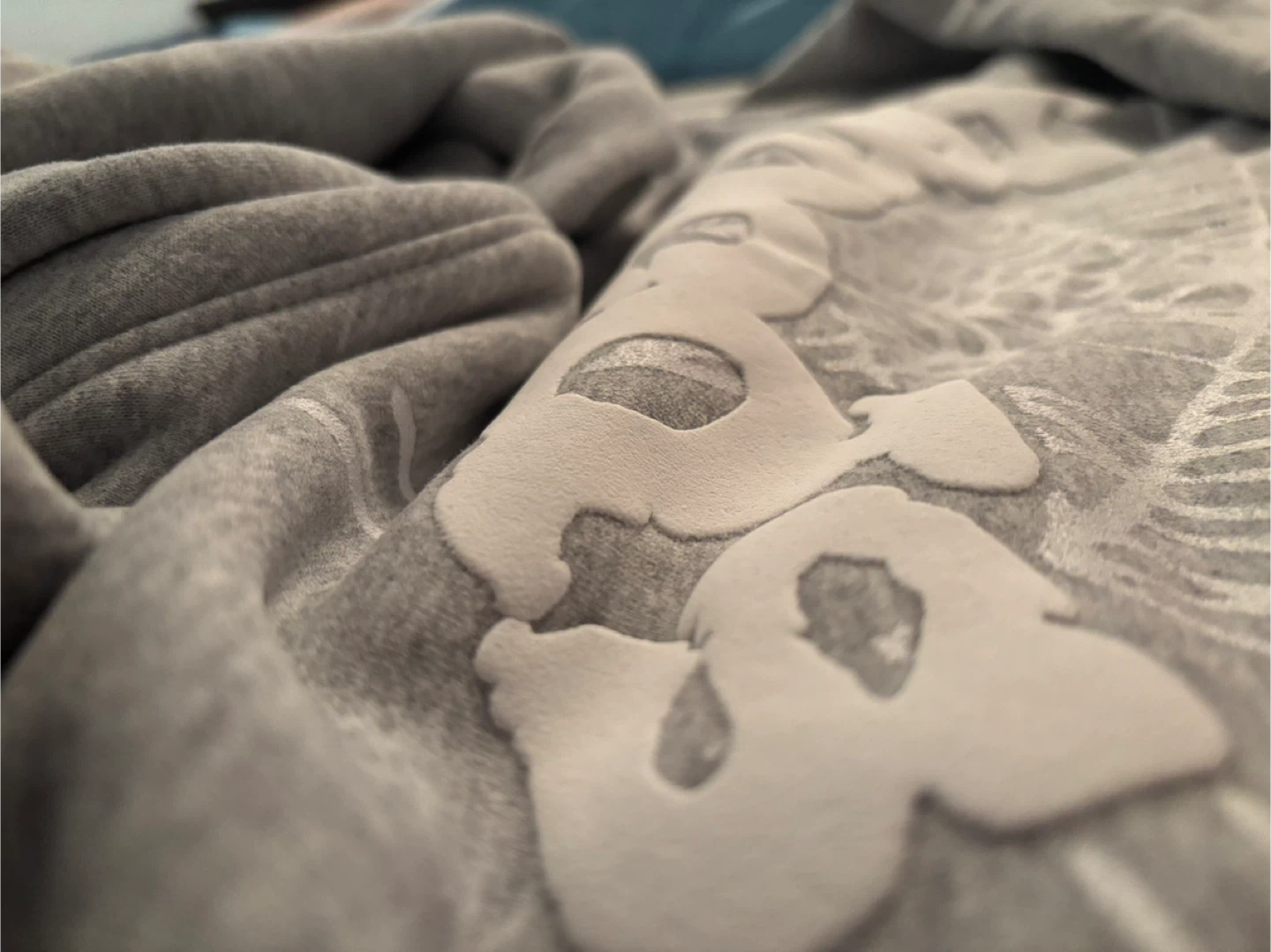 Heather Grey Sp5der Hoodie Size S - photo 3