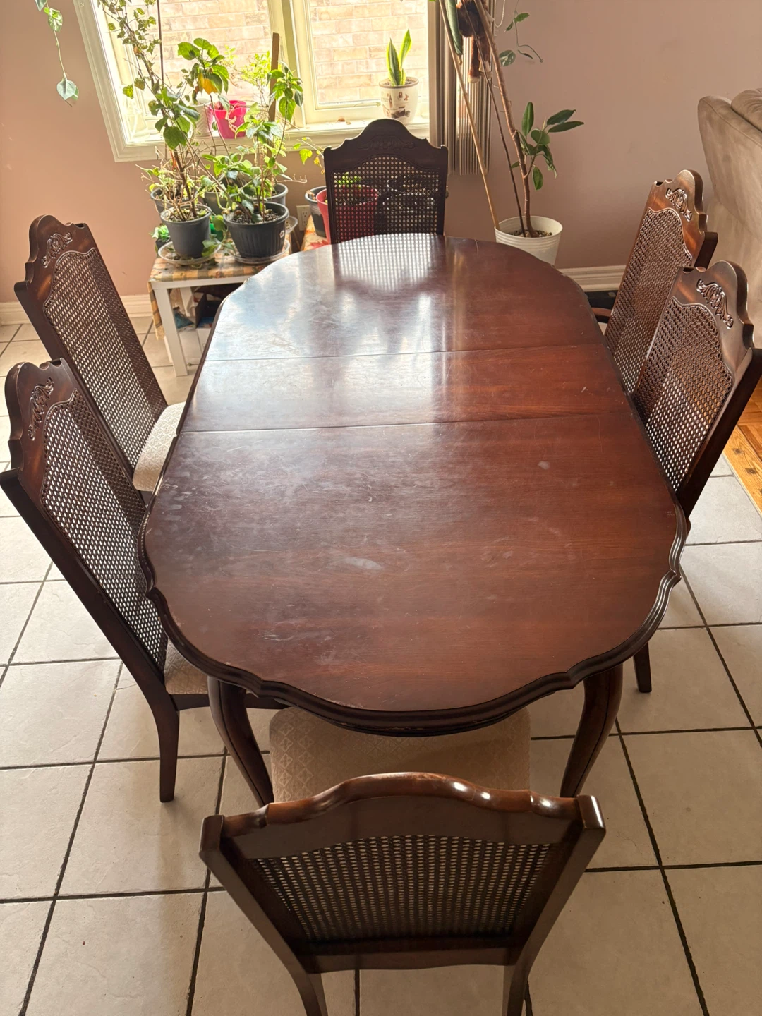 Wooden Dining Table with 6 Chairs - photo 3