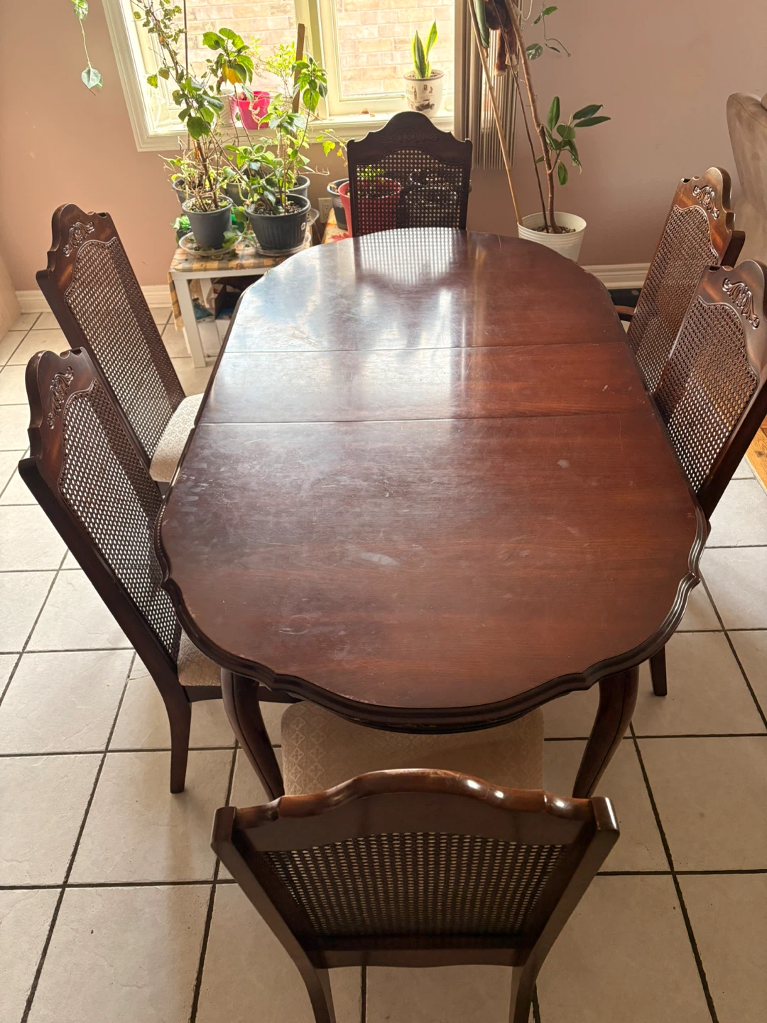 Wooden Dining Table with 6 Chairs - photo 2