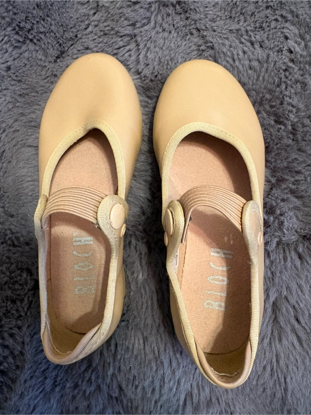 New Bloch Tan Techno Tap Shoes Size 9.5 kids - photo 2