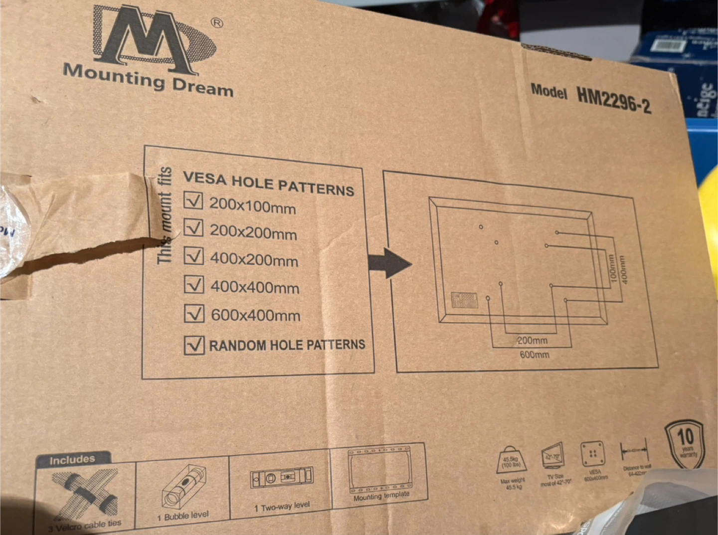 Mounting Dream Full-Motion TV Wall Mount HM2296-2 - photo 2