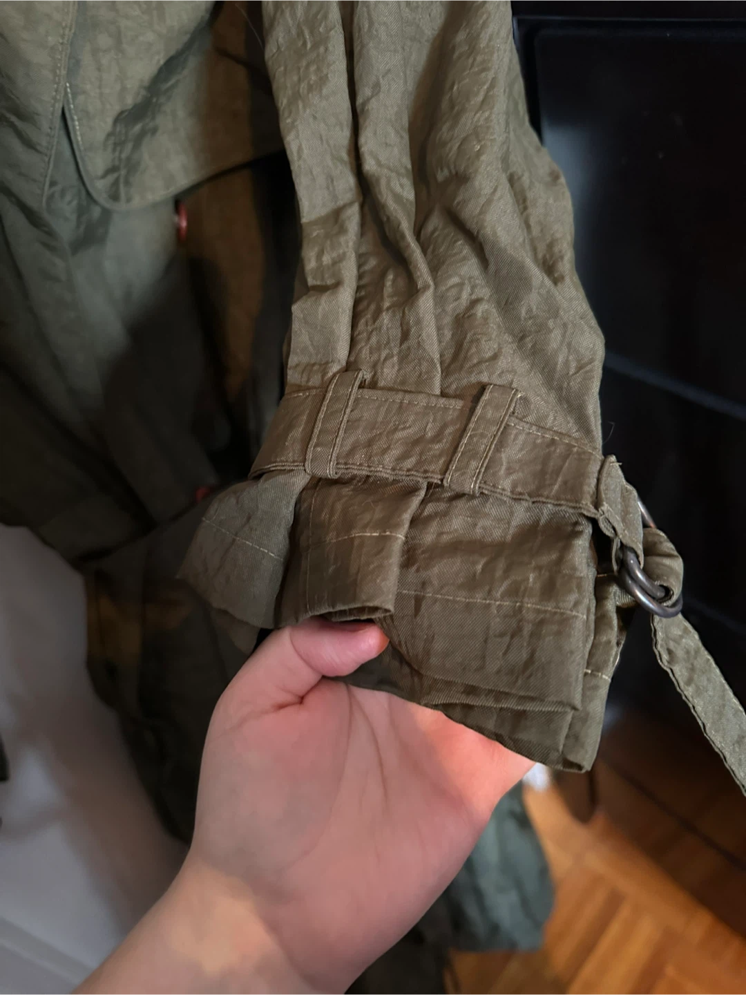 Olive Green Trench Coat - photo 4