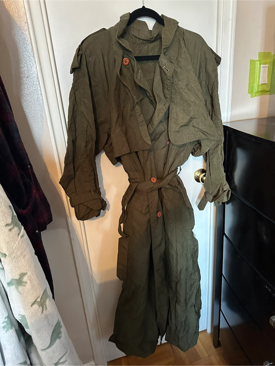 Olive Green Trench Coat