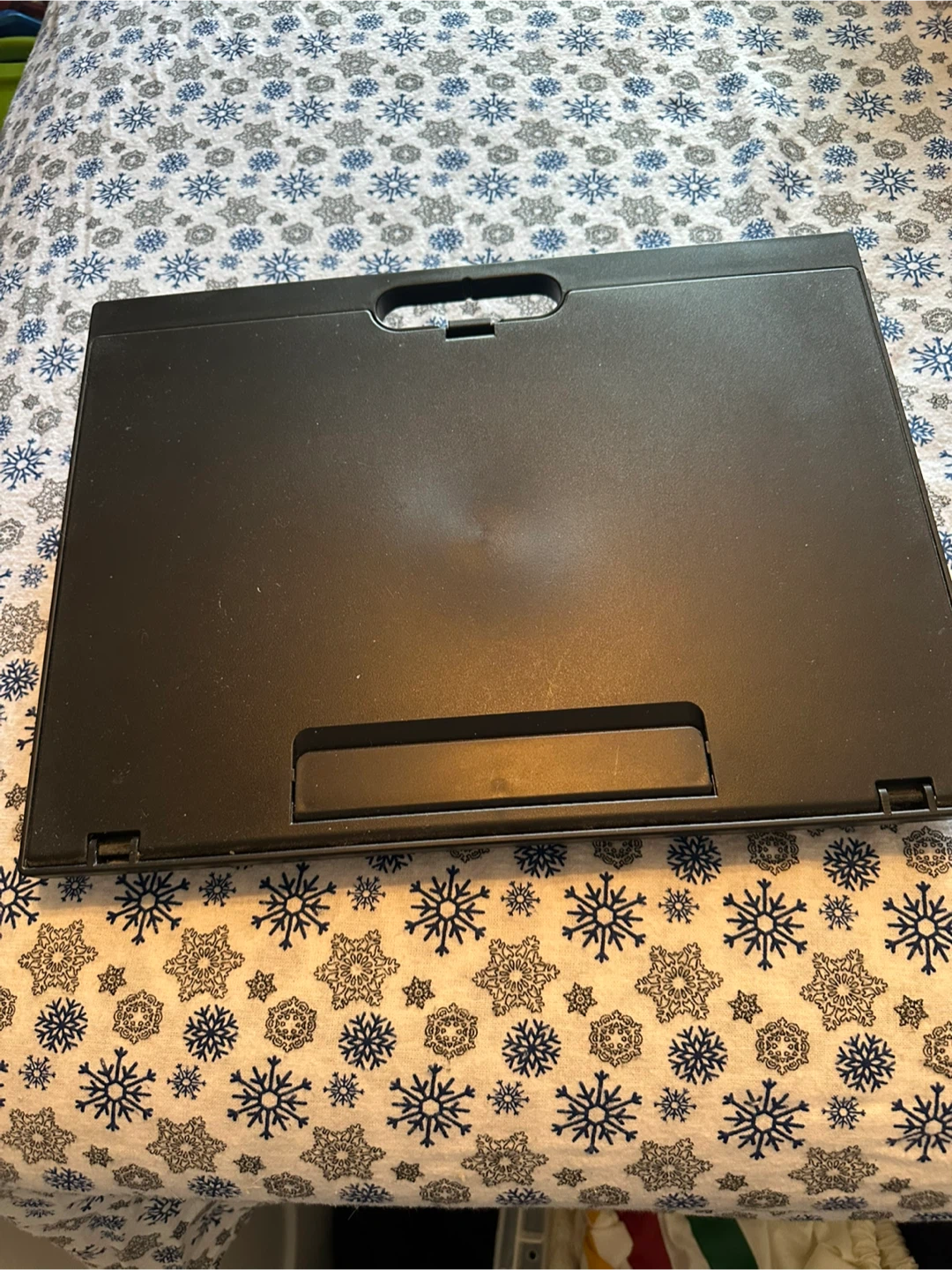 Black Laptop Lap Desk with Handle
