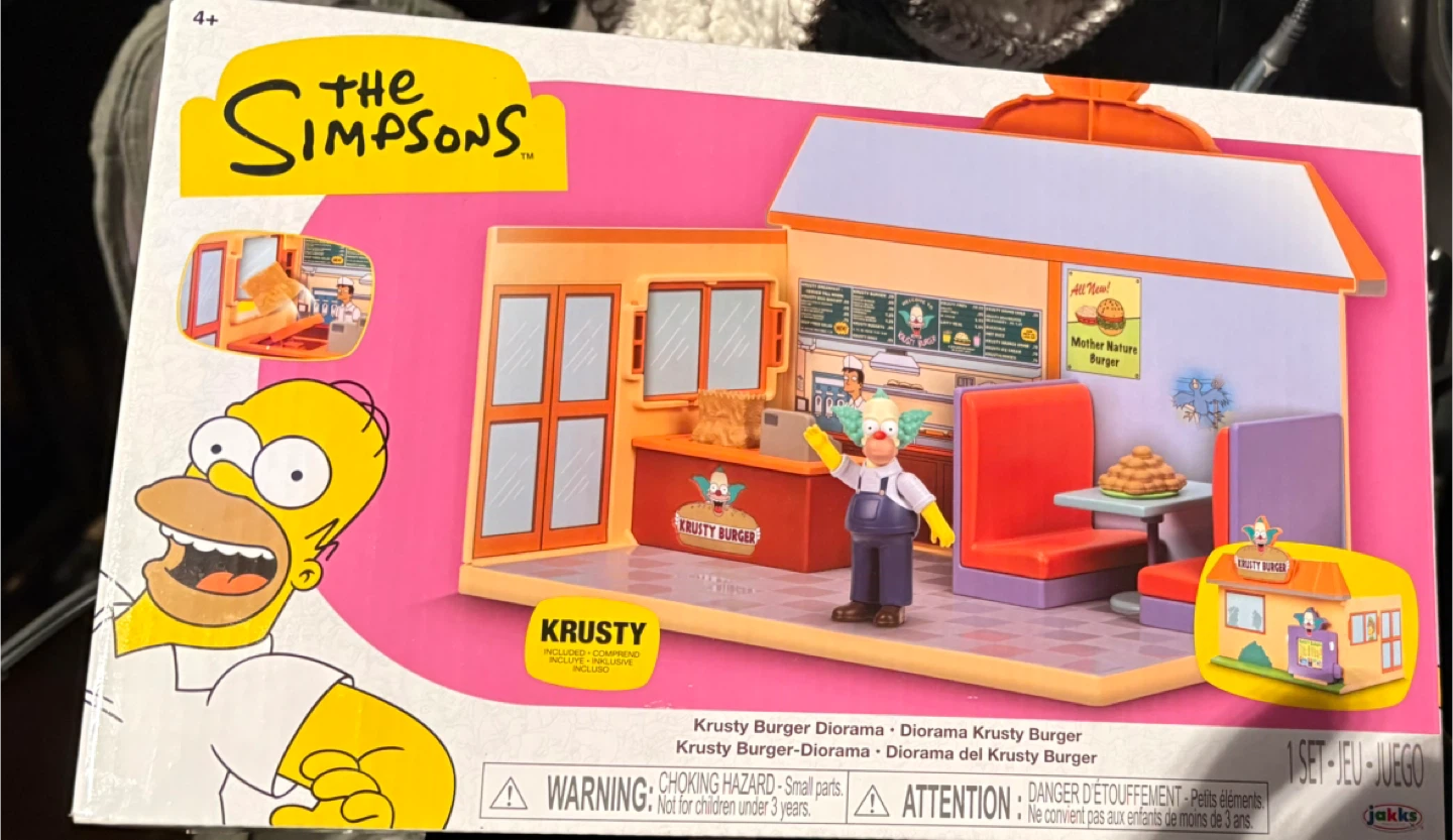 The Simpsons Krusty Burger Diorama Playset