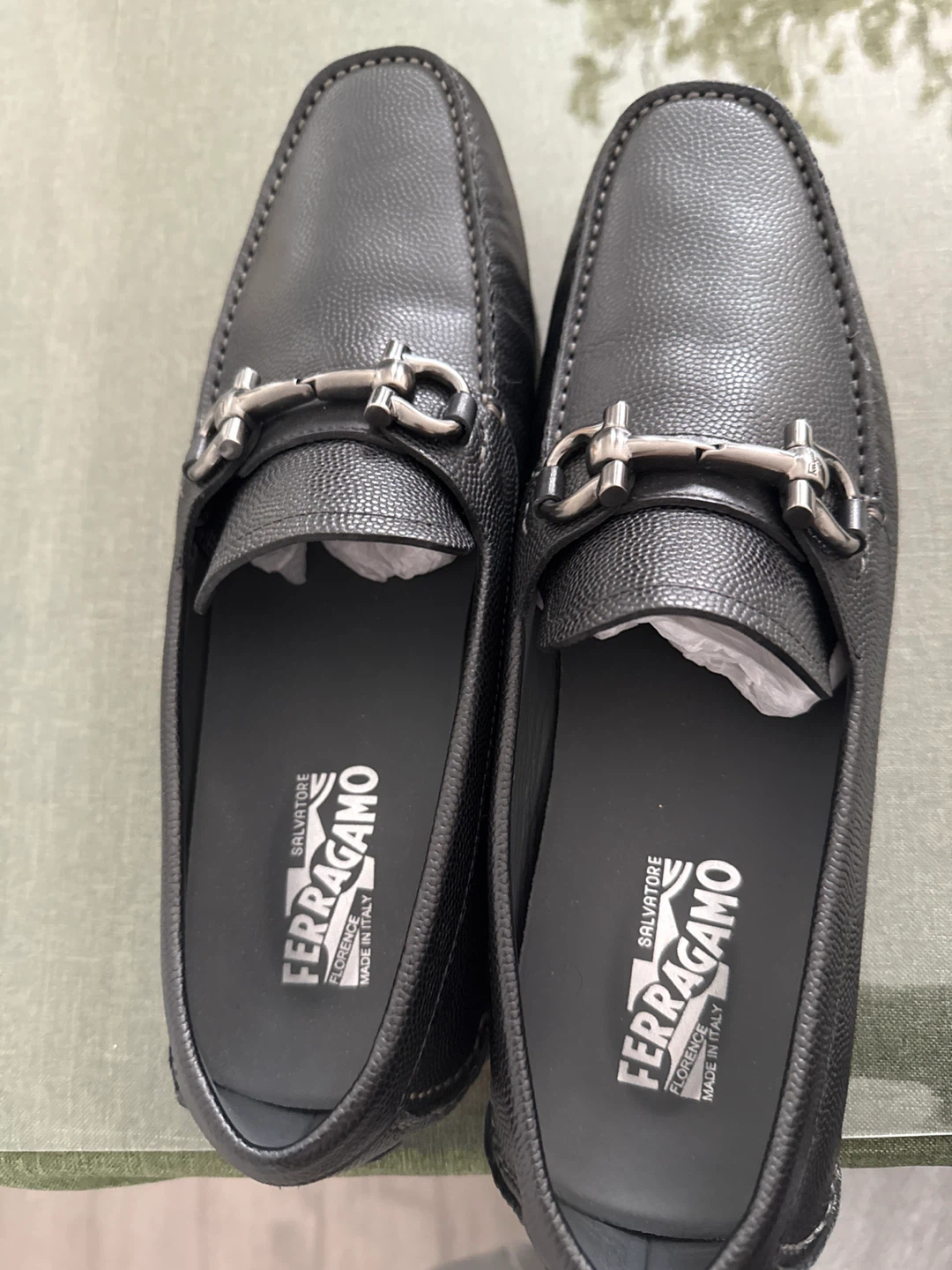 Salvatore Ferragamo Black Leather Loafers NEW NO BOX - photo 4