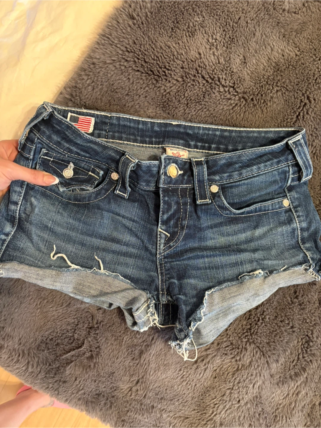 True Religion Denim Shorts Size 28