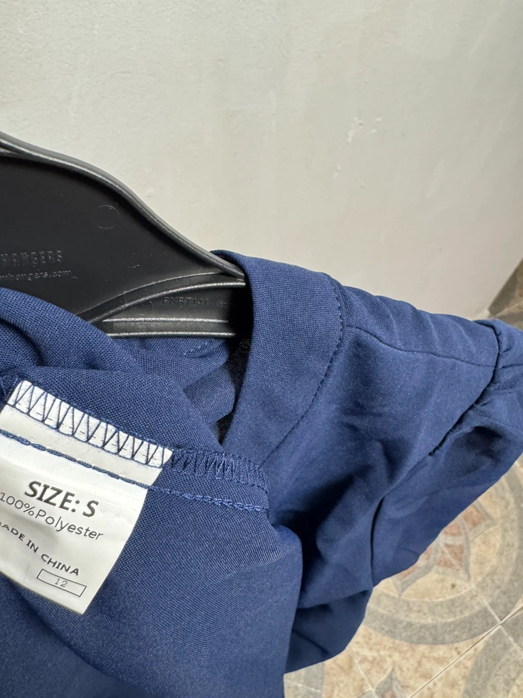 Navy Blue "Puff Sleeve" Dress Size S - photo 3