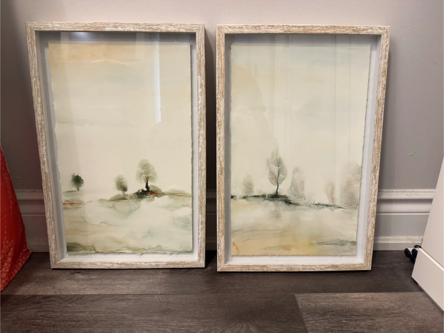 Set of 2 Framed Landscape Art Prints