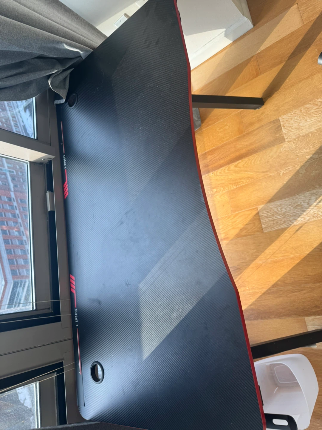 Gaming Desk with Carbon Fiber Texture - photo 2