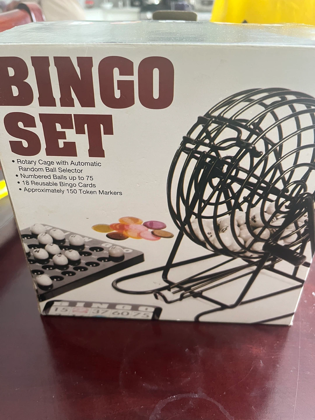 Bingo Set with Rotary Cage and 75 Numbered Balls - photo 5