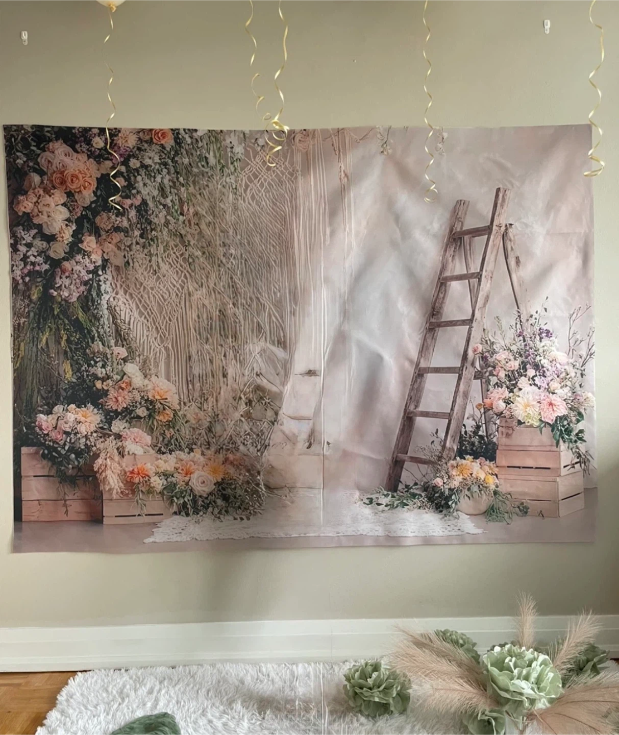 Spring Garden Floral Background Banner