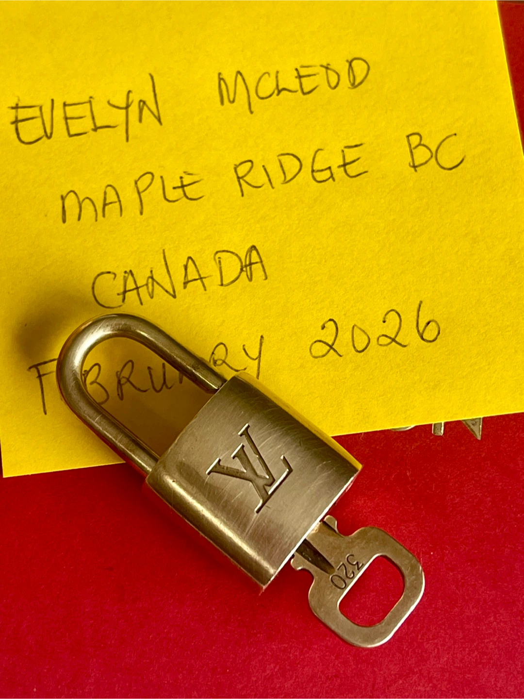 Louis Vuitton Padlock with Key