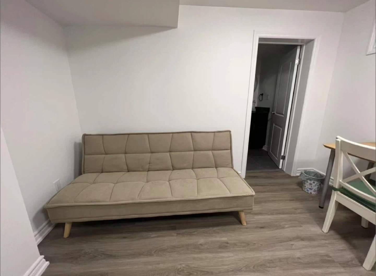 Structube Beige Futon Sofa Bed