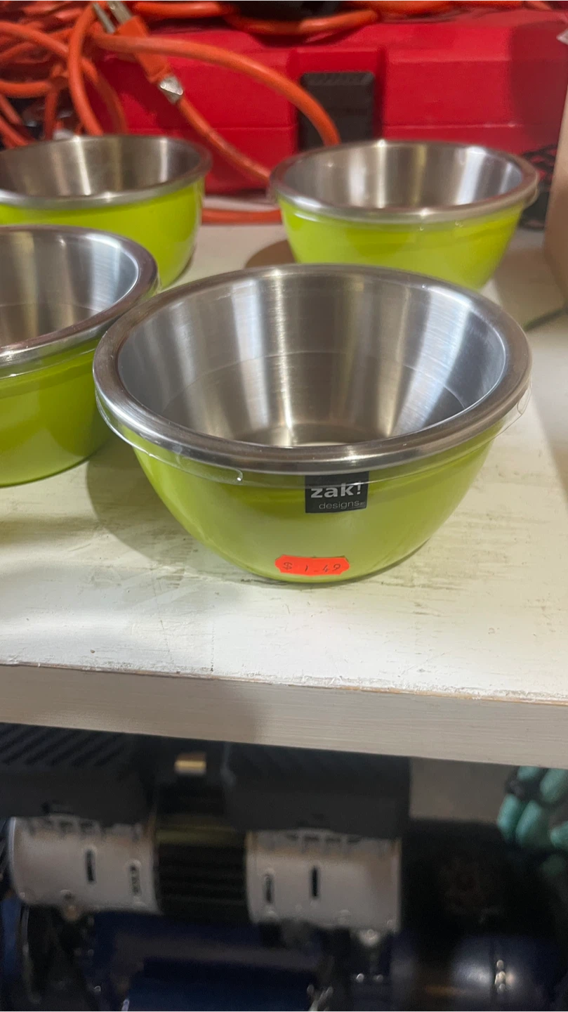Zak! Designs Stainless Steel Mixing Bowls (Set of 6) - photo 3